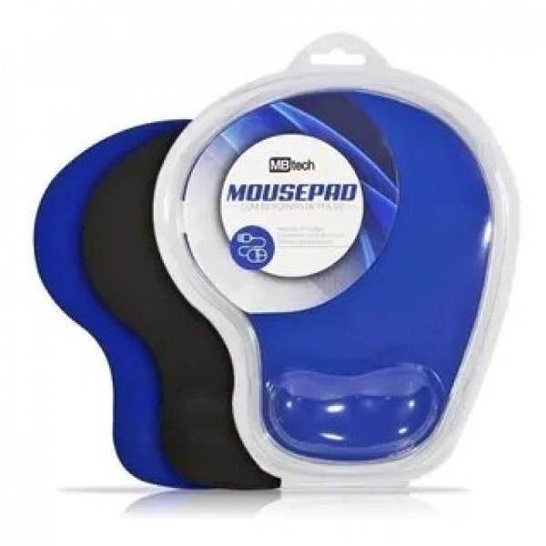 MOUSE PAD COM DESCANSO DE PULSO(EM GEL) E BASE ANTIDERRAPANTE MB84200/GB54200 MBTECH
