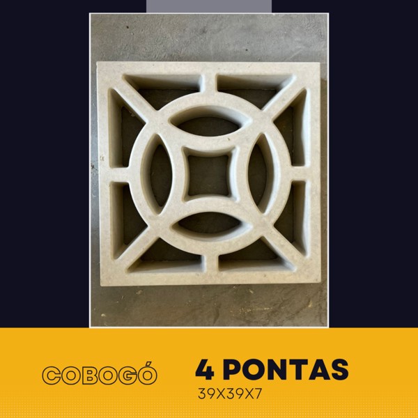 COBOGO 4 PONTAS 40X40 CM PREMOLDADOS