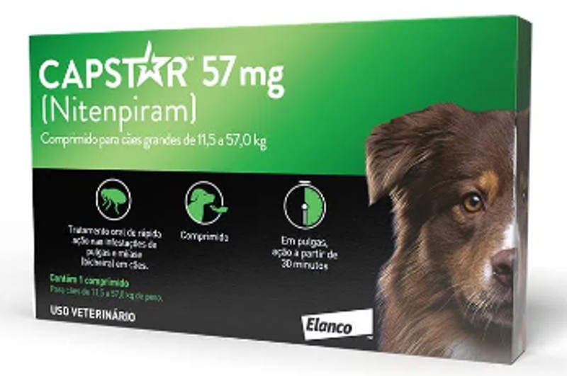COMP - CAPSTAR 57mg - CÃES GRANDES  11,5 A 57,0 KG