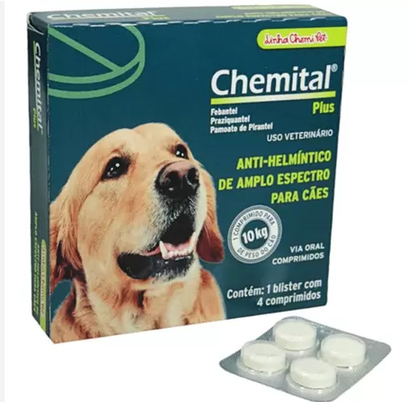 CHEMITAL PLUS CÃES - 4 COMP.
