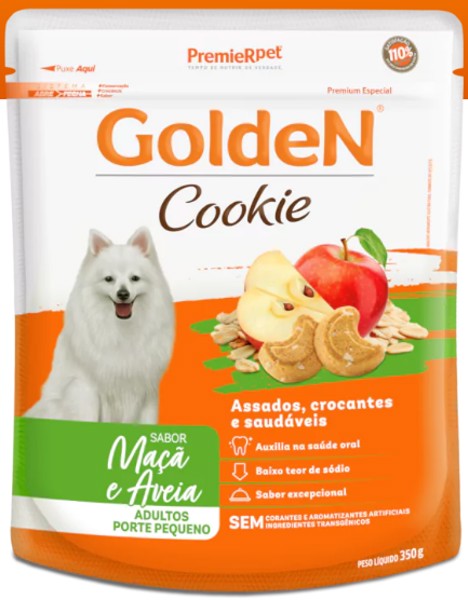 COOKIE GOLDEN ADULTO PP MACA E AVEIA 350 GR