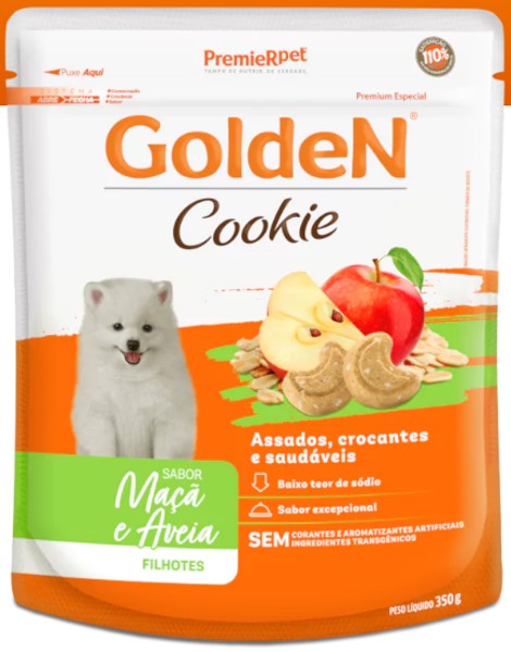 COOKIE GOLDEN FILHOTE MACA E AVEIA 350 GR