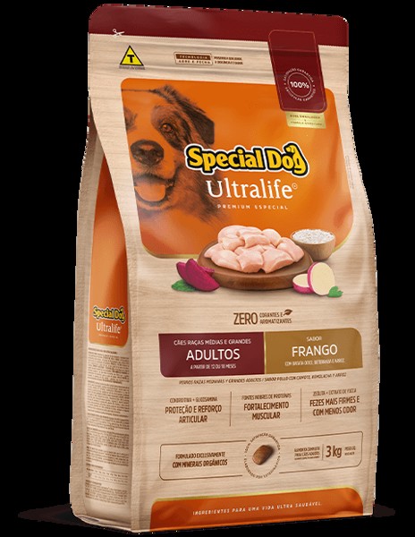 SPECIAL DOG ULTRALIFE RAC. MED/GRA. ADULTO 15KG