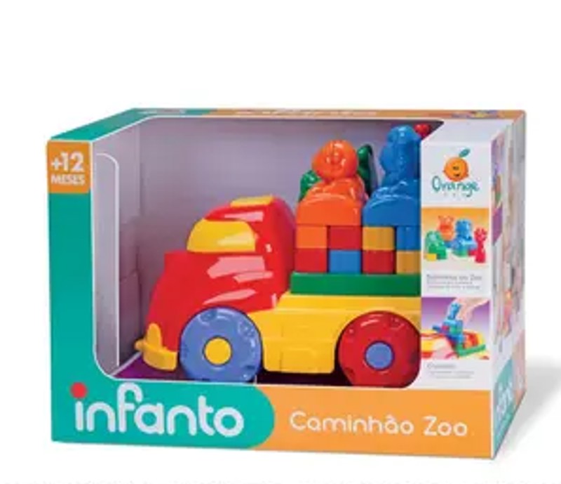 B.CAMINHAO ZOO ORANGE TOYS 0534G