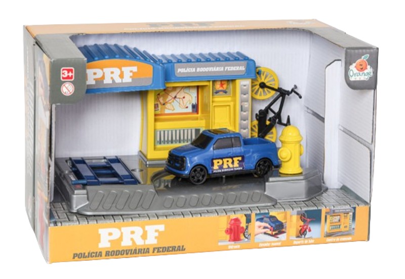 B.POSTO POLICIA ROD TATICA JEEP ORANGE TOYS