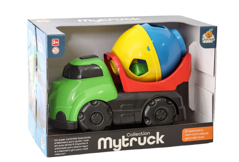 B.CARRO MY TRUCK BETONEIRA COLLECTION ORANGE TOYS
