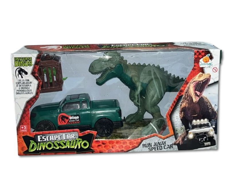 B.CARRO ESCAPE DINOSSAURO ORANGE TOYS 0466
