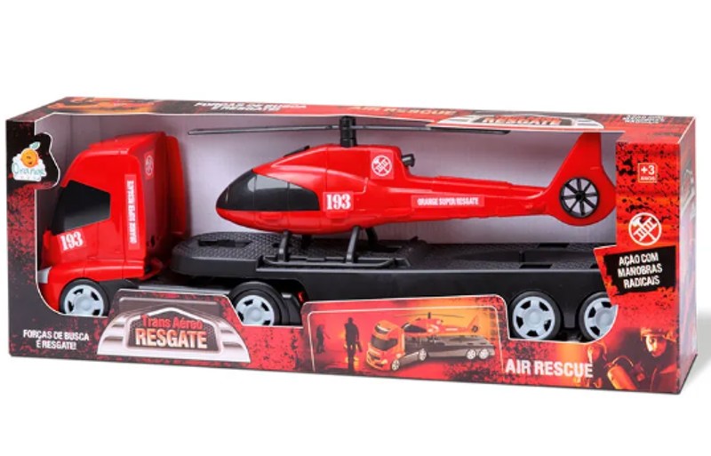 B.CARRO TRANS AEREO RESGATE ORANGE TOYS 406G