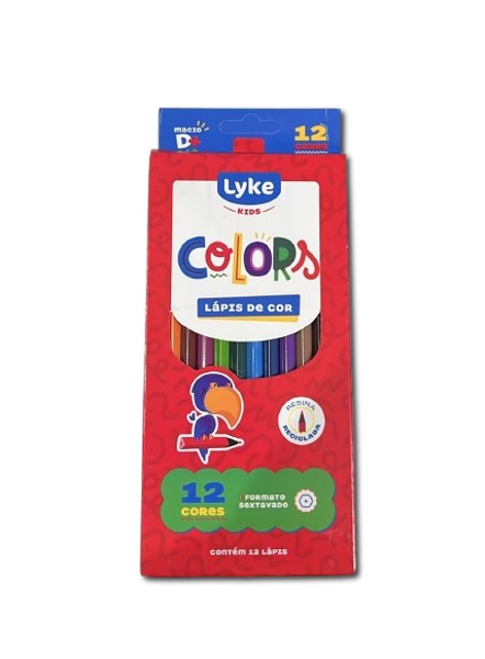LAPIS COR 12 CORES SEXTAVADO LYKE