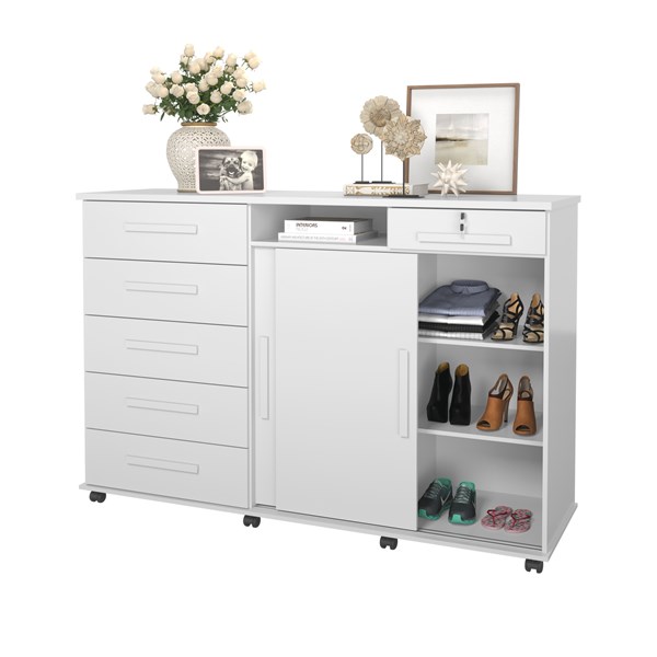 Cômoda Max 1,76 Branco Brilho