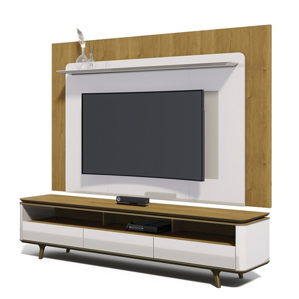 RACK E PAINEL ARC 3G-2.2 OFF WHITE /NATURE