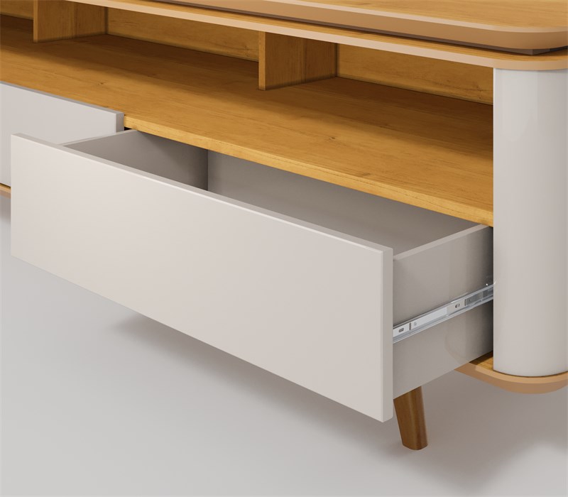 RACK E PAINEL ARC 3G-2.2 OFF WHITE /NATURE