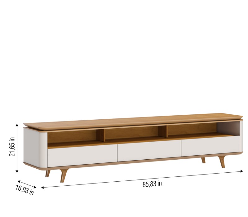 RACK E PAINEL ARC 3G-2.2 OFF WHITE /NATURE