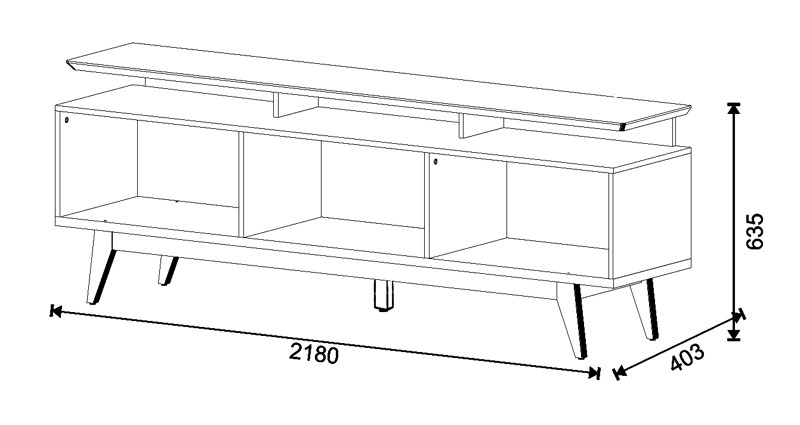 RACK CLASSIC +2G 2.2 BRANCO ACETINADO