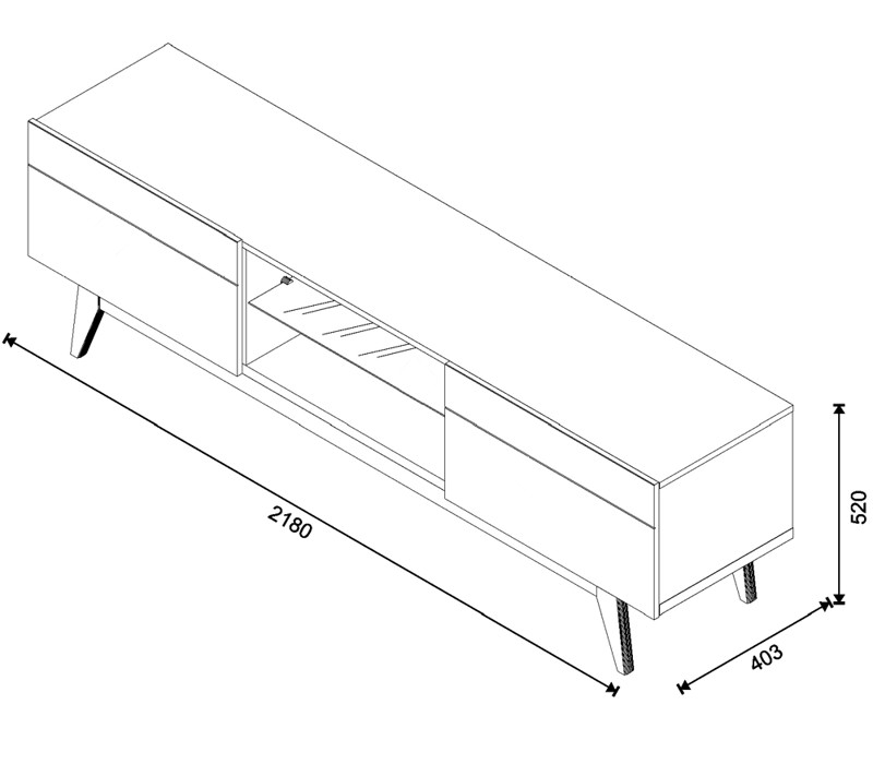RACK CLASSIC 2G 2.2 BRANCO ACETINADO
