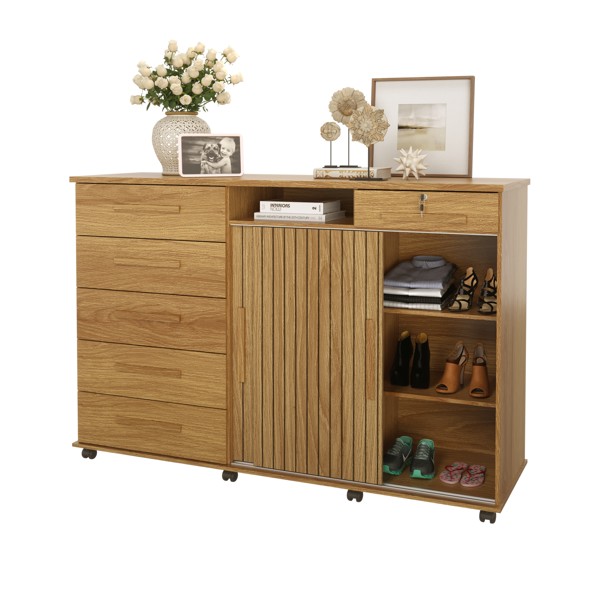 Cômoda Max 1,76 Freijo com ripado