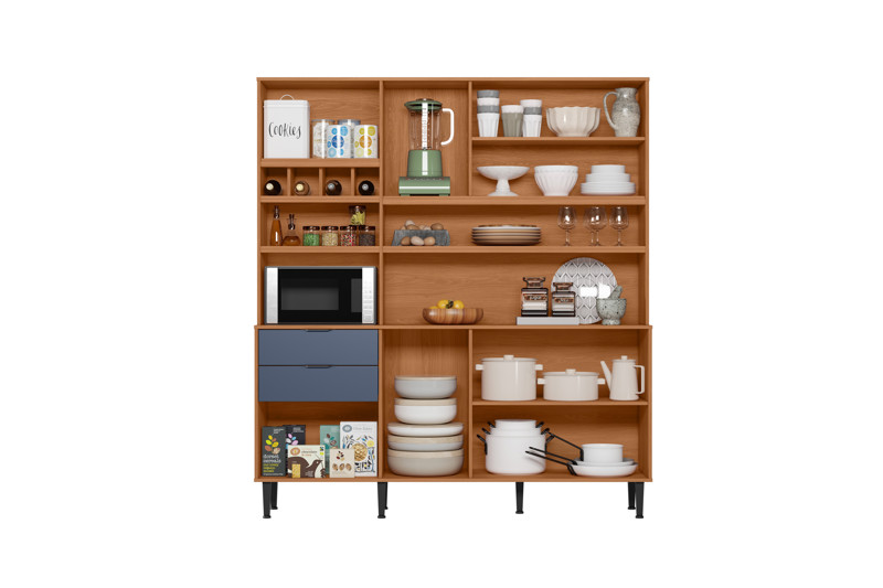 KIT COZINHA VIENA 1,80 JEQUITIBA/AZUL