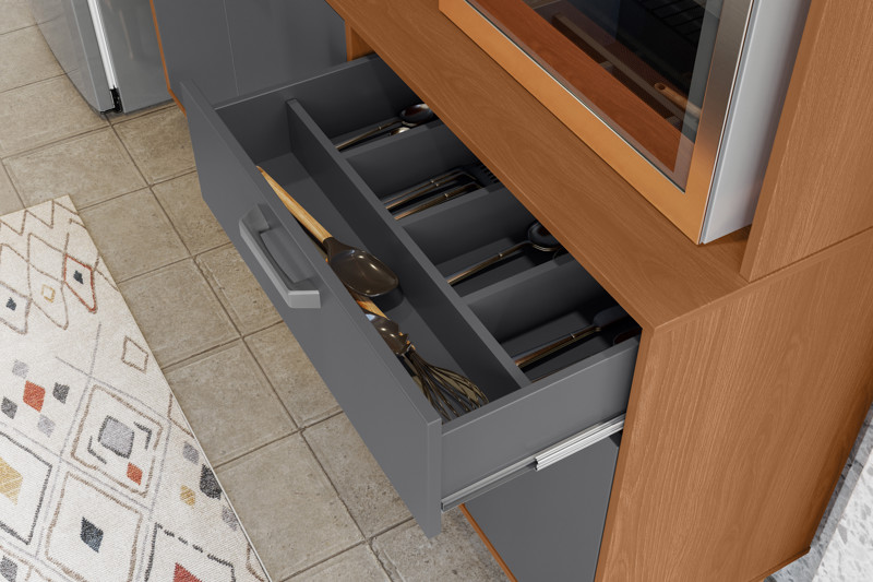 KIT COZINHA DAKOTA 1,60 JEQUITIBA/GRAFITE