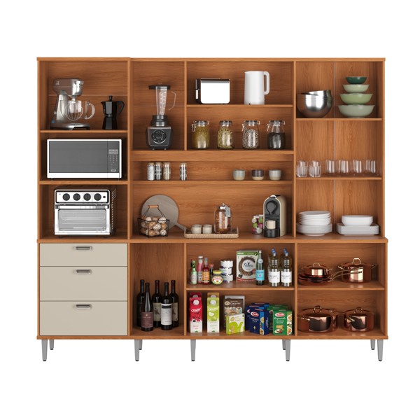 KIT COZINHA PULSE 2,60 JEQUITIBA/AREIA