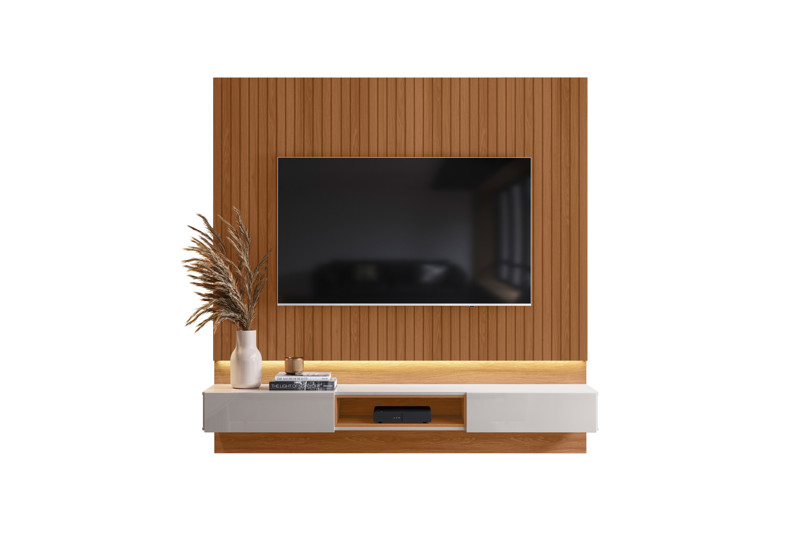 PAINEL PARIS 1,80 JEQUIBA RIPADO /OFF WHITE