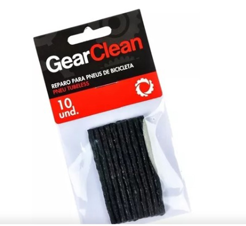 Kit Reparo Macarrão Para Pneu Tubelles Bike 10 Unidades GearClean