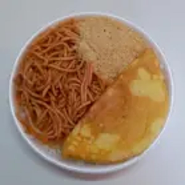 Omelete de tomate e queijo