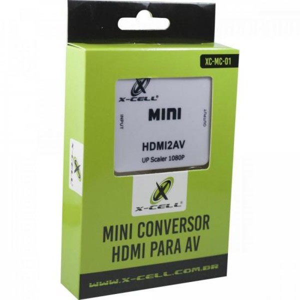Mini Conversor HDMI x AV XC-MC-01 Branco Flex
