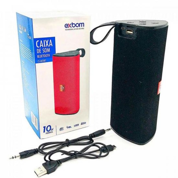 Caixa de Som Bluetooth Multimídia CS-M33BT Preta EXBOM