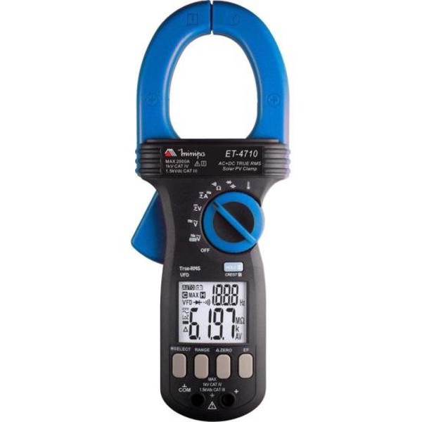 Alicate Amperagem Para Painel Solar Minipa ET-4710 Azul/Preto