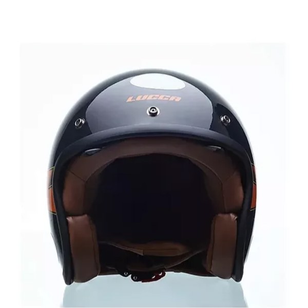 Capacete Lucca Sublime Lighting - COR: Preto/Laranja, TAMANHO: 62
