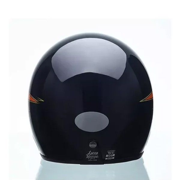 Capacete Lucca Sublime Lighting - COR: Preto/Laranja, TAMANHO: 62