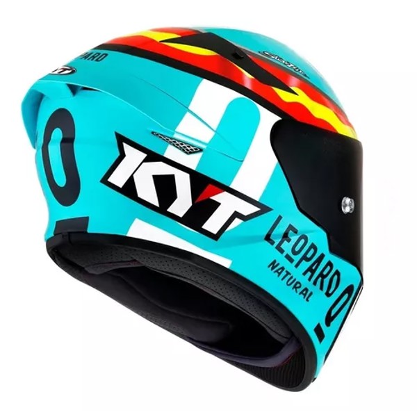 Capacete KYT TT Course Jaume Masia Leopard Spain *** - COR: azul/laranja, TAMANHO: 60
