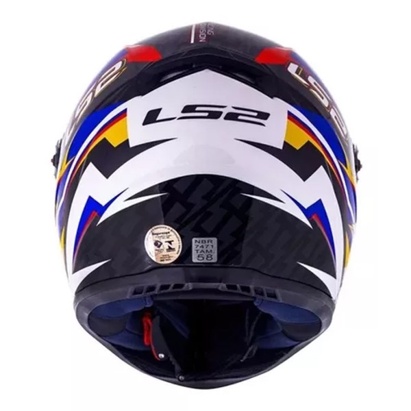 Capacete LS2 FF358 Classic Veloxer - COR: Branco, TAMANHO: 58