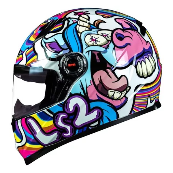 Capacete LS2 FF358 Classic Bubble - COR: branco, TAMANHO: 54