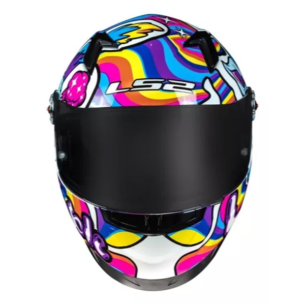 Capacete LS2 FF358 Classic Bubble - COR: branco, TAMANHO: 54
