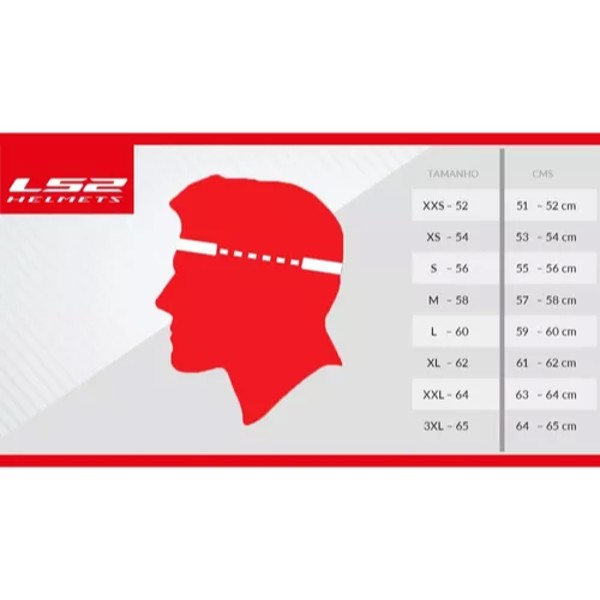 Capacete LS2 FF358 Classic Bubble - COR: branco, TAMANHO: 54