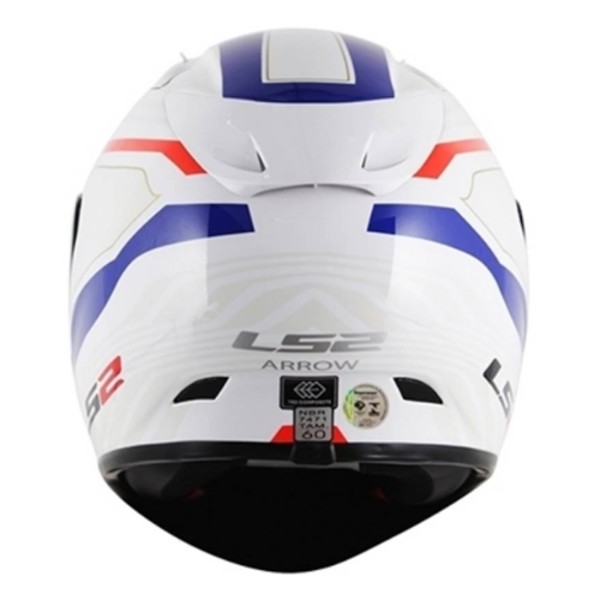 Capacete LS2 FF323 Arrow Burner br/az/verm 62