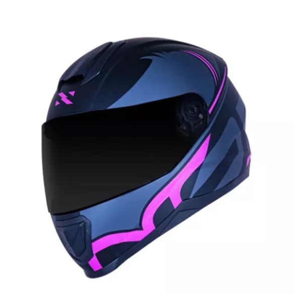 Capacete Norisk FF802 Razor Squalo - COR: Preto/Rosa, TAMANHO: 54