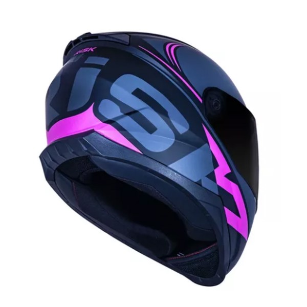 Capacete Norisk FF802 Razor Squalo - COR: Preto/Rosa, TAMANHO: 54