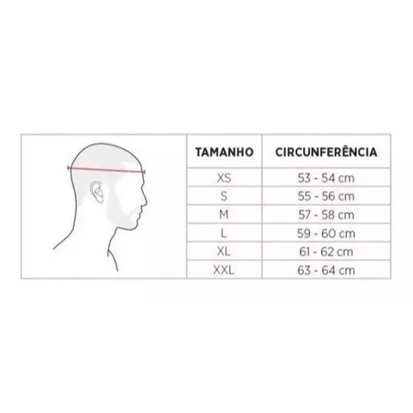 Capacete Norisk FF802 Razor Squalo - COR: Preto/Rosa, TAMANHO: 54