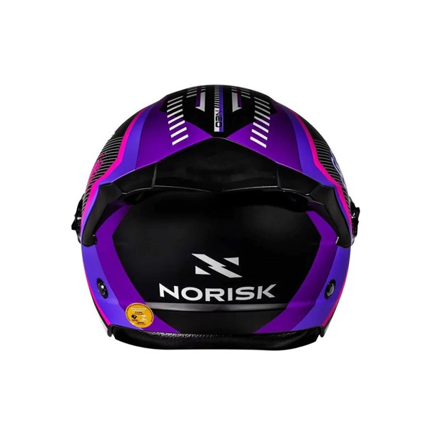 Capacete Norisk Neo Vizion - COR: Preto/Roxo, TAMANHO: 58