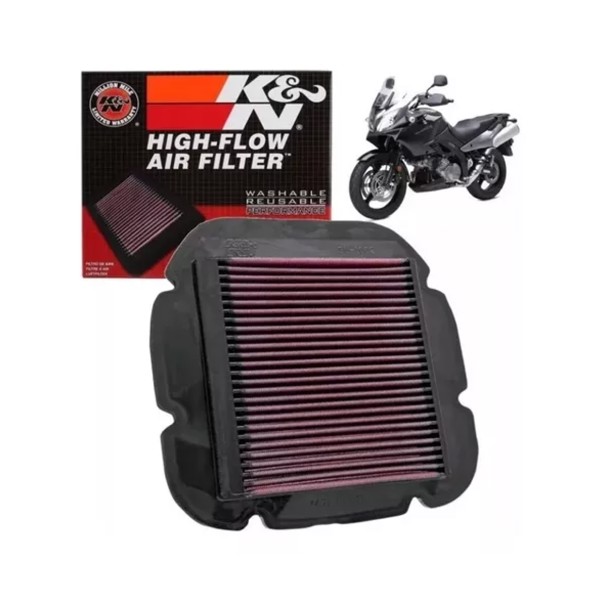 Filtro ar DL 650/1000 ..../13 K&N SU-1002 esportivo