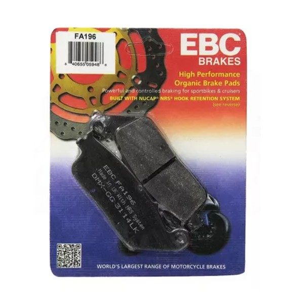 Pastilha CB 500F/X s/ABS D EBC FA-196/FA-142/FA-226