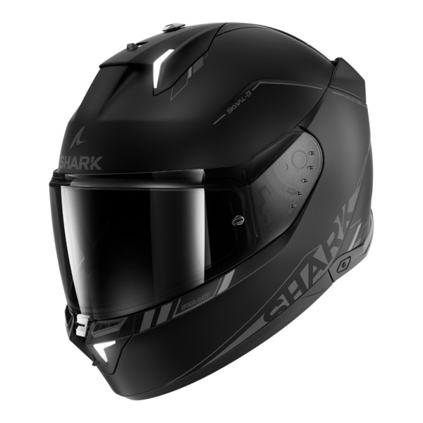 Capacete Shark Skwal I3 Blank SP KAK - COR: Preto Fosco, TAMANHO: 62