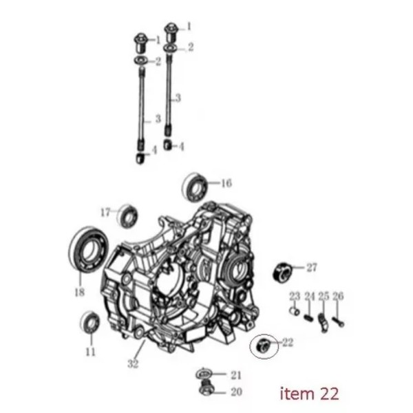 Retentor Cambio Horizon 150 14x22x5 Nbr Original Dafra 02P14-022-50Z