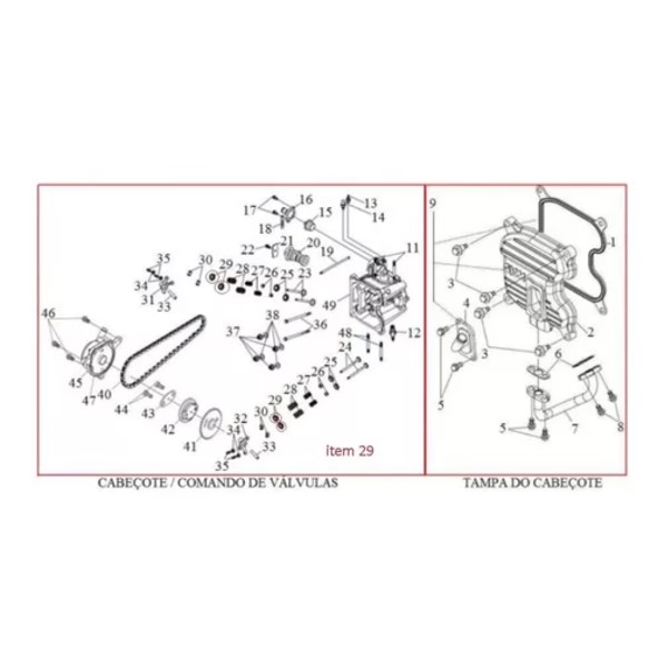 Retentor valvula Citycom/Maxsym/Next/Cruisym/NH300 metal Original 10114-A21-000