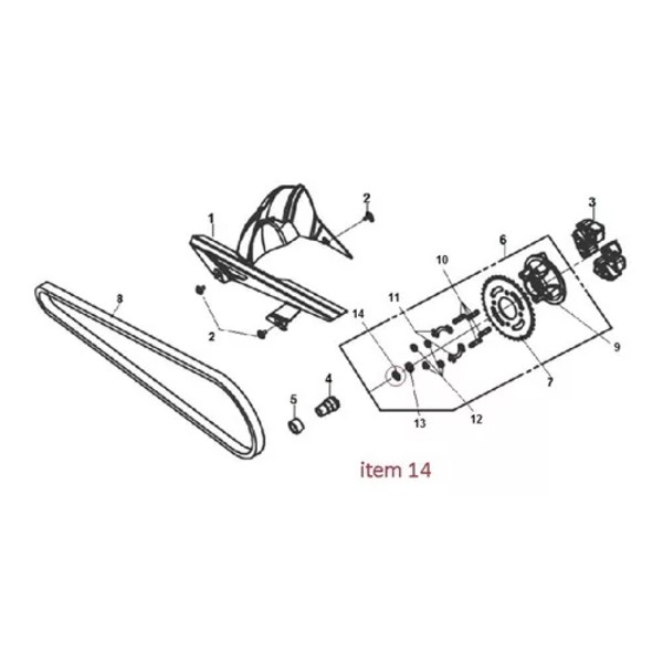 Retentor Coroa Next 250 / 300 / NH 190 / 300 Original Dafra 90237-G40-000