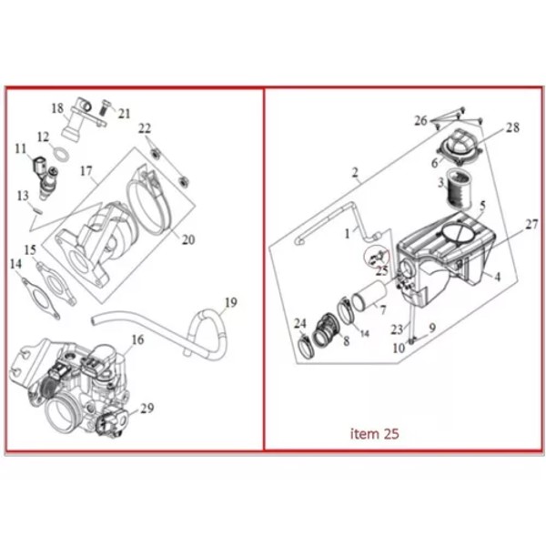 Sensor temperatura ar Citycom/Next/Maxsym/Cruisym 300 Original 31106-A21A-000