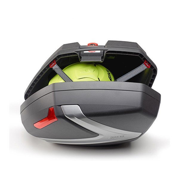 Bau Givi V-37N (prata-vermelho)