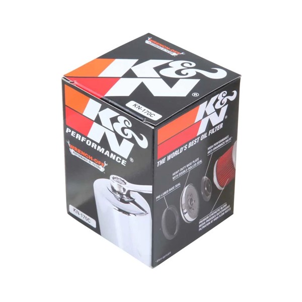 Filtro oleo Sportster 883/1200 K&N KN-170C crom